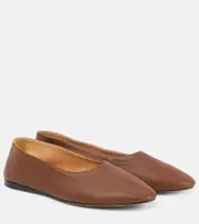[The Row] The Row Awar leather ballet flats AU 10 brown