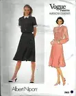 Vogue # 2902 Sewing Pattern Designed by Albert Nipon Misses' Dress Size 14 Uncut