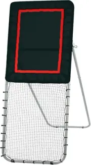 Folding Lacrosse Rebounder for Backyard, 3X8 Ft Volleyball Bounce Back Net, Pitc