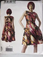 Vogue V1348 Misses 6 to 14 Designer Tom and Linda Platt Dress Sewing Pattern