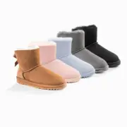 Ugg Classic Mini Bailey Bow Boots(water Resistant) 5 Colours Ob365