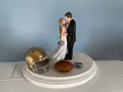 Notre Dame Cake Topper Bride Groom Wedding Funny College Football