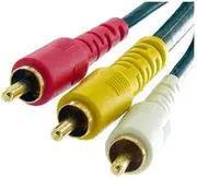 3m Budget 3 RCA Composite Audio Video AV Cable Red White Yellow Home Theatre