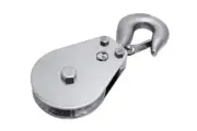 PULL-PRO SWIVEL HOOK BLOCK HILOAD, 1/4" W, 4.0", BB, 316 SS