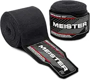 Meister Junior 108" Semi-Elastic Hand Wraps for MMA & Boxing (Pair)