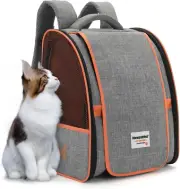 Cat Carrier Backpack for Small Medium Dog & Puppies with Blackout Curtains for O