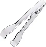 (1) - Ice Tongs for Ice Bucket 17cm - Premium 304 Stainless Steel Ice Tongs with Claw Grip Teeth Prefect for Ice Sugar Cubes, Tea Party, Coffee Bar, Serving and More by Himi