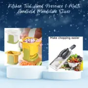 Multi Handheld Mandoline Slicer & Kitchen Tool Hand Pressure Pack(Bulk 3 Sets)