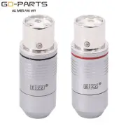 EIZZ 3-Pin Female XLR Connector Jack Balance Socket Rhodium Plated Screw Lock *2