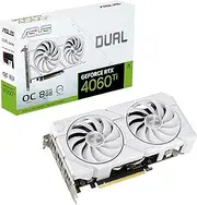 ASUS Dual GeForce RTX 4060 Ti EVO White OC Edition 8GB GDDR6 Gaming Graphics Card (Nvidia RTX4060 DLSS 3, 357 AI Tops, PCIe 4.0, 1x HDMI 2.1a, 3X DisplayPort 1.4a, White, DUAL-RTX4060TI-O8G-EVO-WHITE)