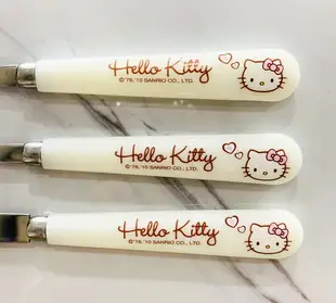 【震撼精品百貨】Hello Kitty 凱蒂貓~日本SANRIO三麗鷗 kitty 日本不銹鋼湯匙/筷子/刀子組*89007