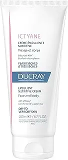 Ducray Ictyane Emollient Nutritive Cream Face and Body 200ml