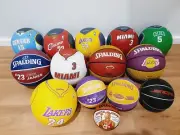 NBA BASKETBALL BALL LOT MICHAEL JORDAN KOBE BRYANT LEBRON JAMES DWAYNE WADE