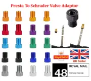 Aluminium Alloy Valve Adaptor Convert Presta to Schrader For Bike Car Cycle Pump