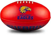 Sherrin West Coast Eagles AFL Super Soft Touch Football, Red, Size 3