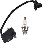 Ignition Coil Module with Spark Plug 1140 400 1303, 1140 400 1305B, 1140 400 1307 for Stihl MS311 MS311Z MS391 MS391 2-Mix MS391Z Chainsaw