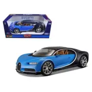 Bburago Model 11040BL Bugatti Chiron Blue 1/18 Scale Diecast Car, 10 x 4 x 3....