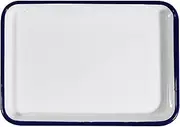 Wiltshire Enamel Oblong Pie Dish Containers Restaurant Tray Laboratory Tray Baking Tray Rectangular Pie Dish Fruit Vegetable Plate Cake Tray Lasagna Pan Food for Oven Stove Dishwasher