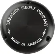 Thrashin Supply Black Classic Billet Derby Cover 3-Hole Evo TSC-3000-4