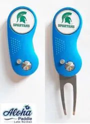 GOLF SWITCHBLADE MICHIGAN STATE SPARTANS Divot Repair Tool + Ballmarker BluSpart