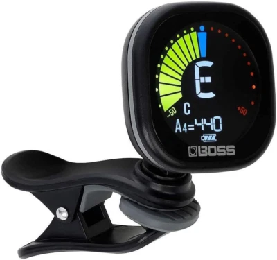 BOSS TU-05 Rechargeable Chromatic Clip-On Tuner for Guitar, Bass and Ukulele ...