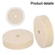 2pcs 75mm Wool Buffing Polishing Wheel Felt Pad For Angle Grinder Buffer Disc