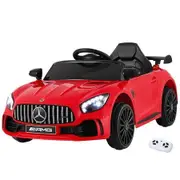 Kids Electric Ride On Car Mercedes-Benz AMG GTR Licensed Toy Cars Remote Red