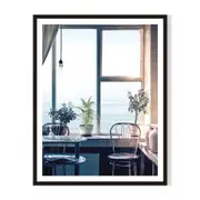 Vista Framed Printed Wall Art - Black
