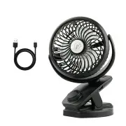 DC 5V Portable USB Rechargeable Mini Fan 4400mA Battery Operated for Desk Gym Travel