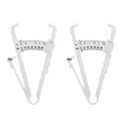 2 Pcs Caliper Fat Skinfold Measurement Measuring Instrument