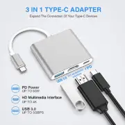 USB C Docking Station 3 In 1 4K HD 5Gbps Transmission 60W PD Power USB C Hub Kit