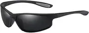 [Inscool] Polarized Wrap Around Sport Sunglasses for Women Men UV400 Protection Sport Sun Glasses, Gray