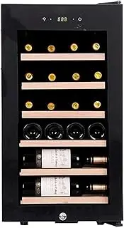 Glass Solid Wood Wine Cooler, Constant Temperature Wine Cooler Small Domestic Compressor, Independent Refrigerator. Silent Glass Door