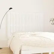 Wall Headboard White Solid Pine Wood 159.5 cm, King, Queen, Full Size Bed Frame, Wooden, Adjustable, Mounted, Tall, Headboards, Only, Bed