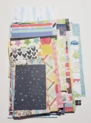 Scrap Paper Pack - 200 Piece Mixed Pattern Destash - Junk journal Card Making