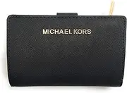 [Michael Kors] Jet Set Travel Saffiano Leather Bifold Zip Coin Wallet