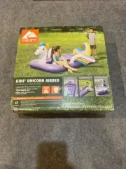 Ozark Trail Kids Unicorn Air Bed~Inflatable~Built In Pillow & Backrest camping