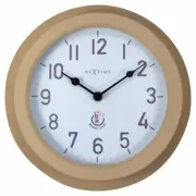 NEW NeXtime Poppy Outdoor Wall Clock, Brown, 22cm