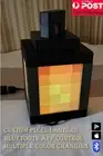 3D Pixel Custom Lantern Photo Multi-Color Minecrafts Game Night Light Lamp