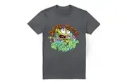SpongeBob SquarePants Mens Drop And Flop T-Shirt (Charcoal) - UTTV6600