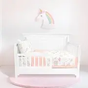 Muslin Toddler Bedding Set for Girls, Unicorn