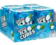 Ice Breakers Cube Peppermint Gum, 40 pieces, 4-count , SUGAR FREE