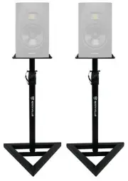 2 Rockville Adjustable Studio Monitor Speaker Stands For ADAM Audio S2V Monitors