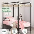 Zinus Patricia Single Bed Frame Kids Toddler Metal Canopy Style