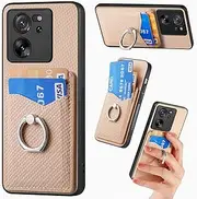 Compatible with Oppo A57 4G Case,Compatible with Oppo A57 4G (Not 5G) CPH2387 [PC+TPU+PU] Card Holder Kickstand Phone Cover XS