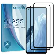 [2 Pack] Full Coverage OPPO Reno8 Lite 5G Tempered Glass Crystal Clear Premium 9H HD Screen Protector by MEZON (OPPO Reno8 Lite 5G, 9H Full) – FREE EXPRESS