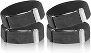 [AHQiZFX] 2 Pairs of Adjustable Sleeve Holders, Men's Shirt Sleeve Holder, Non-Slip Shirt Sleeve Holder, Women's & Men's Shirt Sleeve Holder, with Non-Slip Closure Clips, for Solid Sleeves, Waiters