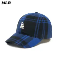 在飛比找momo購物網優惠-【MLB】N-COVER可調式軟頂CHECK系列 棒球帽 洛