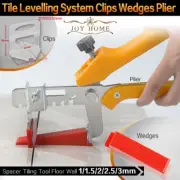 701 Tile Tiling Leveling System Kit 500 Clips 200 Wedges 1x Plier Floor Spacer