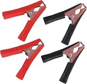 4pcs Plated Alligator Clips for Battery Connection Automotive Battery Charger Replacement Tools Secure Grip Clamps for Reliable Performance Various Environments